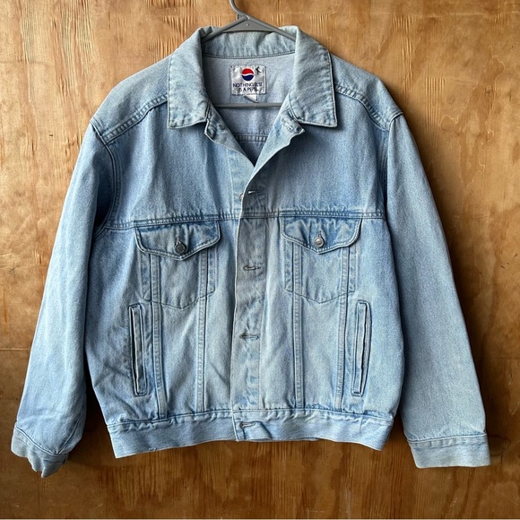 Vintage Pepsi Cotton Denim Trucker Jacket Light Wash - Picture 12 of 12